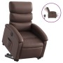 Sillón reclinable elevable eléctrico de cuero sintético marrón de , Sillones - Ref: Foro24-3204056, Precio: 295,32 €, Descuen...