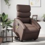 Brown synthetic leather electric lift massage chair by , Armchairs - Ref: Foro24-3204063, Price: 312,68 €, Discount: %