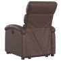 Brown synthetic leather electric lift massage chair by , Armchairs - Ref: Foro24-3204063, Price: 312,68 €, Discount: %