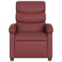 Sillón de masaje reclinable de cuero artificial rojo tinto de , Sillones - Ref: Foro24-3204037, Precio: 253,72 €, Descuento: %