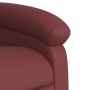 Sillón de masaje reclinable de cuero artificial rojo tinto de , Sillones - Ref: Foro24-3204037, Precio: 253,72 €, Descuento: %