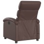 Brown synthetic leather electric reclining massage chair by , Armchairs - Ref: Foro24-3204035, Price: 250,76 €, Discount: %