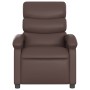 Brown synthetic leather electric reclining massage chair by , Armchairs - Ref: Foro24-3204035, Price: 250,76 €, Discount: %