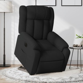 Sillón eléctrico reclinable elevable de tela negro de , Sillones - Ref: Foro24-3205342, Precio: 306,37 €, Descuento: %