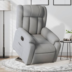 Sillón eléctrico reclinable elevable de tela gris claro de , Sillones - Ref: Foro24-3205340, Precio: 318,99 €, Descuento: %