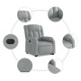 Sillón eléctrico reclinable elevable de tela gris claro de , Sillones - Ref: Foro24-3205340, Precio: 318,99 €, Descuento: %