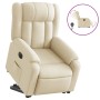 Sillón eléctrico reclinable elevable de tela color crema de , Sillones - Ref: Foro24-3205349, Precio: 310,89 €, Descuento: %