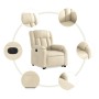 Sillón eléctrico reclinable elevable de tela color crema de , Sillones - Ref: Foro24-3205349, Precio: 310,89 €, Descuento: %