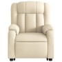 Sillón eléctrico reclinable elevable de tela color crema de , Sillones - Ref: Foro24-3205349, Precio: 310,89 €, Descuento: %