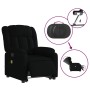 Sillón de masaje eléctrico reclinable elevable tela negro de , Sillones - Ref: Foro24-3205354, Precio: 333,58 €, Descuento: %