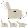 Cream Faux Leather Power Recliner by , Armchairs - Ref: Foro24-3204759, Price: 263,14 €, Discount: %