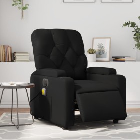 Black synthetic leather electric reclining massage chair by , Armchairs - Ref: Foro24-3204765, Price: 301,99 €, Discount: %