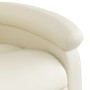 Sillón reclinable de masaje de pie cuero artificial color crema de , Sillones - Ref: Foro24-3204234, Precio: 293,73 €, Descue...