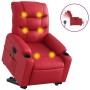 Sillón de majaje elevable eléctrico cuero artificial rojo de , Sillones - Ref: Foro24-3206625, Precio: 353,33 €, Descuento: %