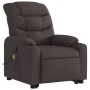 Silla de masaje reclinable de pie de tela marrón oscuro de , Sillones - Ref: Foro24-3206659, Precio: 295,97 €, Descuento: %