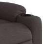 Silla de masaje reclinable de pie de tela marrón oscuro de , Sillones - Ref: Foro24-3206659, Precio: 295,97 €, Descuento: %