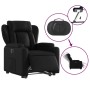 Black synthetic leather electric recliner and lift chair by , Armchairs - Ref: Foro24-3204558, Price: 331,99 €, Discount: %