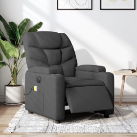 Electric massage recliner dark gray fabric by , Armchairs - Ref: Foro24-3204585, Price: 237,46 €, Discount: %