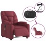 Electric reclining massage armchair in burgundy fabric by , Armchairs - Ref: Foro24-3204587, Price: 276,30 €, Discount: %