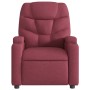 Electric reclining massage armchair in burgundy fabric by , Armchairs - Ref: Foro24-3204587, Price: 276,30 €, Discount: %