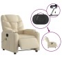 Electric massage recliner chair in cream-colored fabric by , Armchairs - Ref: Foro24-3204593, Price: 276,00 €, Discount: %