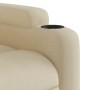 Sillón reclinable de masaje eléctrico tela color crema de , Sillones - Ref: Foro24-3204593, Precio: 237,99 €, Descuento: %