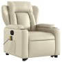 Electric lifting massage chair cream synthetic leather by , Armchairs - Ref: Foro24-3204566, Price: 350,68 €, Discount: %