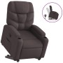 Sillón reclinable elevable tela marrón oscuro de , Sillones - Ref: Foro24-3204601, Precio: 276,50 €, Descuento: %