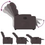 Dark brown fabric lift-up recliner by , Armchairs - Ref: Foro24-3204601, Price: 268,38 €, Discount: %