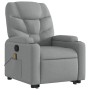 Sillón de masaje reclinable de pie de tela gris claro de , Sillones - Ref: Foro24-3204608, Precio: 303,86 €, Descuento: %