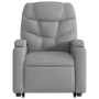 Sillón de masaje reclinable de pie de tela gris claro de , Sillones - Ref: Foro24-3204608, Precio: 303,86 €, Descuento: %