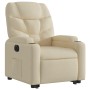 Sillón eléctrico reclinable elevable de tela color crema de , Sillones - Ref: Foro24-3204629, Precio: 308,99 €, Descuento: %