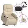 Sillón eléctrico reclinable elevable de tela color crema de , Sillones - Ref: Foro24-3204629, Precio: 308,99 €, Descuento: %