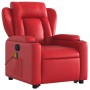 Sillón de majaje elevable eléctrico cuero artificial rojo de , Sillones - Ref: Foro24-3204570, Precio: 343,34 €, Descuento: %