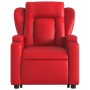 Sillón de majaje elevable eléctrico cuero artificial rojo de , Sillones - Ref: Foro24-3204570, Precio: 343,34 €, Descuento: %