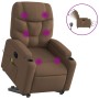 Anhebbarer, elektrisch verstellbarer Massagesessel aus braunem Stoff von , Sessel - Ref: Foro24-3204636, Preis: 327,04 €, Rab...