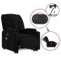 Sillón de masaje eléctrico reclinable elevable tela negro de , Sillones - Ref: Foro24-3204634, Precio: 333,58 €, Descuento: %