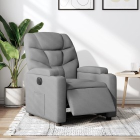 Electric recliner light gray fabric by , Armchairs - Ref: Foro24-3204572, Price: 263,83 €, Discount: %