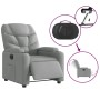 Sillón reclinable eléctrico tela gris claro de , Sillones - Ref: Foro24-3204572, Precio: 263,83 €, Descuento: %