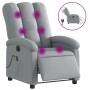 Light gray electric massage recliner chair by , Armchairs - Ref: Foro24-3204080, Price: 238,73 €, Discount: %