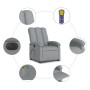 Sillón reclinable de masaje eléctrico tela gris claro de , Sillones - Ref: Foro24-3204080, Precio: 243,32 €, Descuento: %