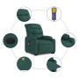 Electric massage chair reclining liftable dark green fabric by , Armchairs - Ref: Foro24-3206678, Price: 332,99 €, Discount: %