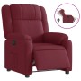 Sillón reclinable eléctrico tela rojo tinto de , Sillones - Ref: Foro24-3205181, Precio: 254,22 €, Descuento: %