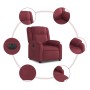 Sillón reclinable eléctrico tela rojo tinto de , Sillones - Ref: Foro24-3205181, Precio: 254,22 €, Descuento: %