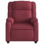 Sillón reclinable eléctrico tela rojo tinto de , Sillones - Ref: Foro24-3205181, Precio: 254,22 €, Descuento: %