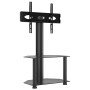 Corner TV cabinet 2 levels for 32-70 inches black by , TV Furniture - Ref: Foro24-358163, Price: 104,67 €, Discount: %