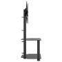 Corner TV cabinet 2 levels for 32-70 inches black by , TV Furniture - Ref: Foro24-358163, Price: 104,67 €, Discount: %