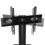 Corner TV cabinet 2 levels for 32-70 inches black by , TV Furniture - Ref: Foro24-358163, Price: 104,67 €, Discount: %