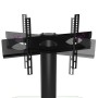 Corner TV cabinet 2 levels for 32-70 inches black silver by , TV Furniture - Ref: Foro24-358168, Price: 79,18 €, Discount: %