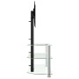 Corner TV cabinet 3 levels for 32-70 inches black silver by , TV Furniture - Ref: Foro24-358180, Price: 104,42 €, Discount: %